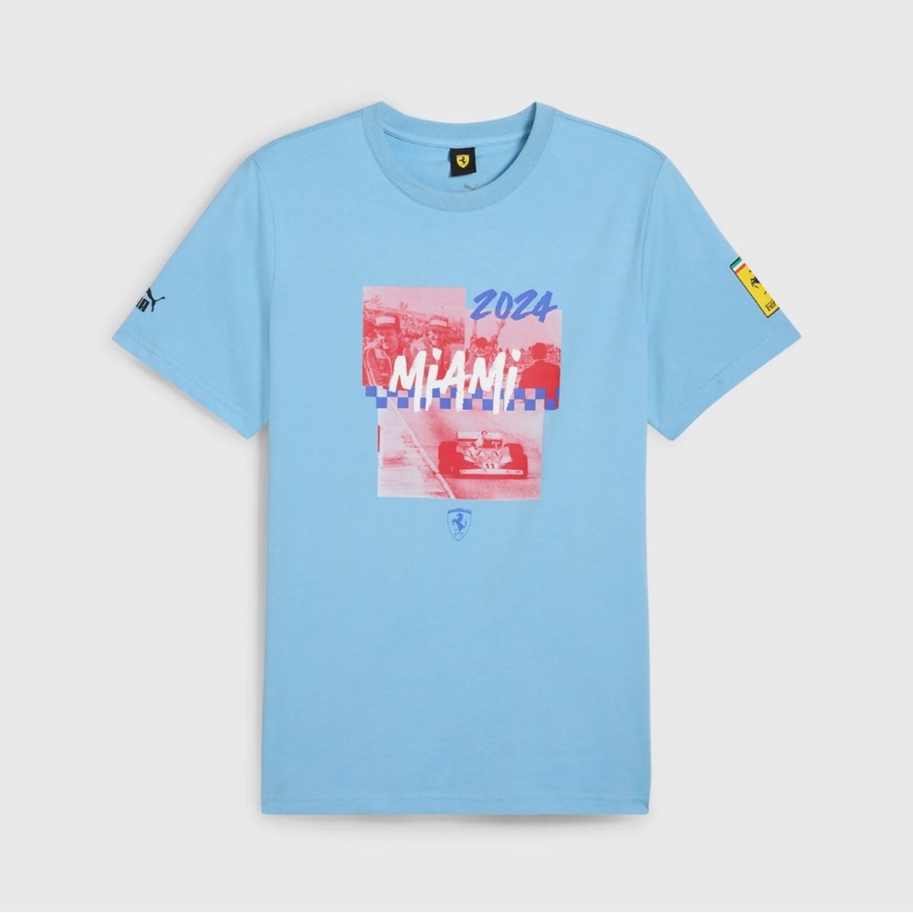 Scuderia Ferrari F1 Puma 2024 Miami GP Shirt - NWT